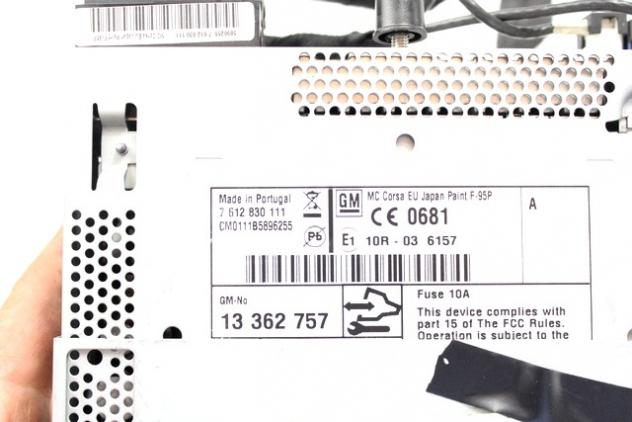 13362757 SISTEMA DI NAVIGAZIONE SATELLITARE TOUCH E CONNECT OPEL CORSA D 1.3 D 70KW 6M 3P (2011) RICAMBIO USATO - Foto 2