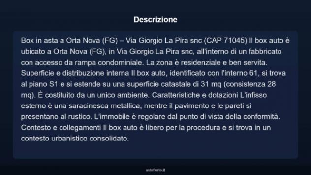 Immobile in asta di 31 m² in vendita a Orta Nova - Foto 3