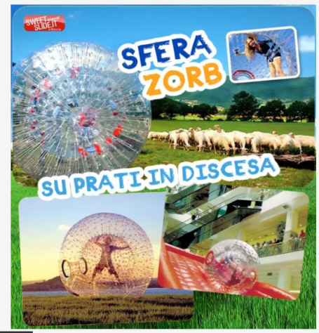 Sfera rotolante 3 mt Twister gonfiabile 4×4 mt X-Box e Ps5 GIGANTE 3×3 mt