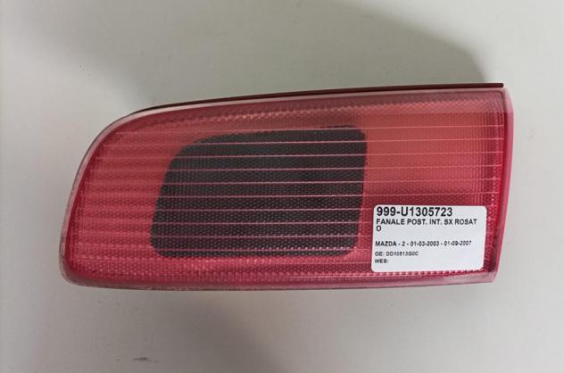 FANALE POST. INT. SX ROSATO 999-U1305723 Parti elettriche  Fanaleria  Fanali  Fanale int. post. s MAZDA - 2 - 01-03-2003 - 01-09-2007