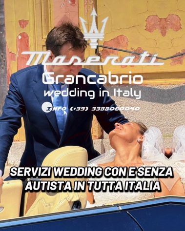 Servizio in auto per sposa