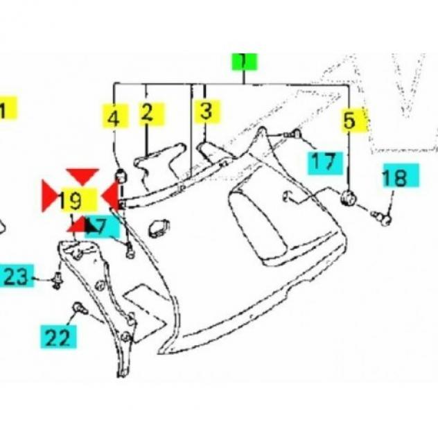 Pannello interno Yamaha R6 - Foto 5