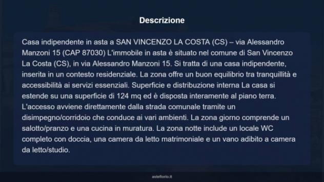 Immobile in asta di 124 m² in vendita a San Vincenzo la Costa - Foto 17