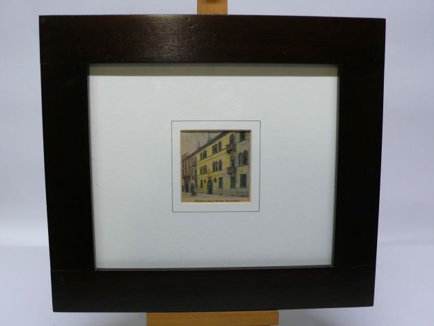 Palazzo banca nazionale Quadro vecchia verona epoca noce 800 - Foto 4
