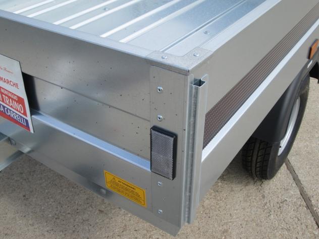 Rimorchio Cresci A6 750/600 Kg cm175x141x36H con freni - Foto 8