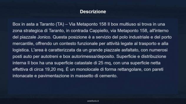 Immobile in asta di 25 m² in vendita a Taranto - Foto 7