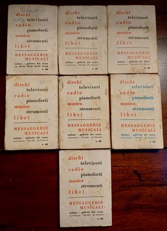 Le CANZONI del 1959-1960, Messaggerie musicali, 7 voll. - Foto 3