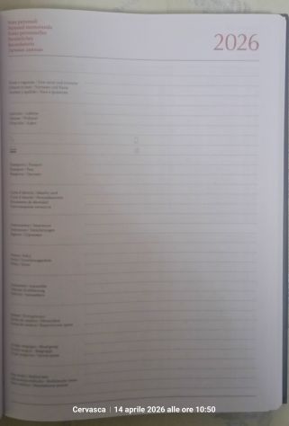 Agenda per l'anno 2026 - giornaliera - formato A4 - Foto 4