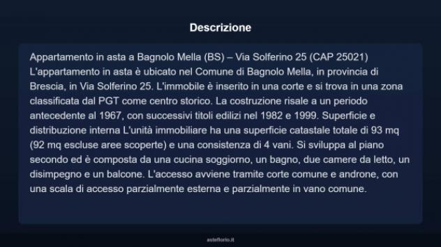 Immobile in asta di 93 m² in vendita a Bagnolo Mella - Foto 3