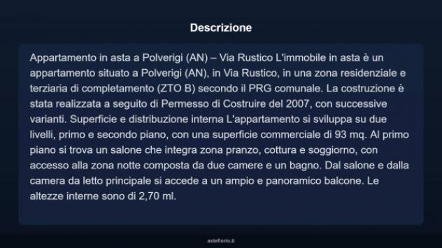 Immobile in asta di 125 m², box auto in vendita a Polverigi - Foto 7