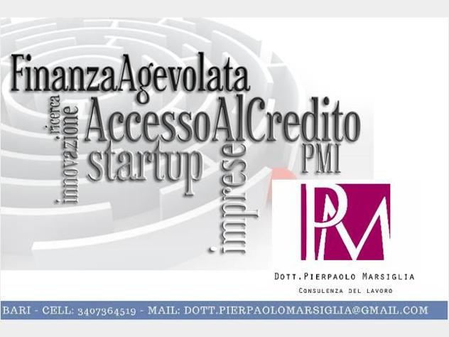 SERVIZIO DI FINANZA AGEVOLATA PER IMPRESE