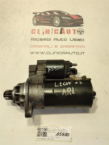 MOTORINO D' AVVIAMENTO SEAT Leon 1° Serie 02M911023F 0001125048 ARL diesel 1896 (9905)