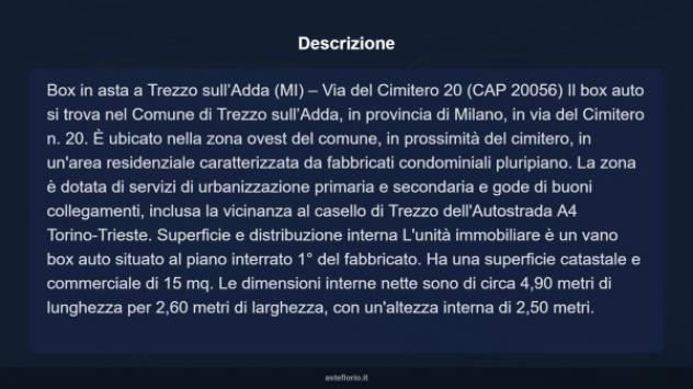 Immobile in asta di 15 m² in vendita a Trezzo sull'Adda - Foto 10