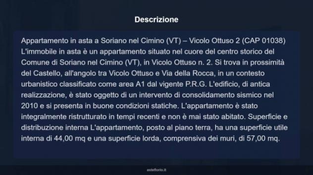 Immobile in asta di 44 m² in vendita a Soriano nel Cimino - Foto 14