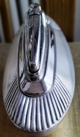 Accendino ronson da tavolo in metallo deco funzionante - Foto 3