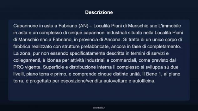 Immobile in asta di 800 m² in vendita a Fabriano - Foto 3