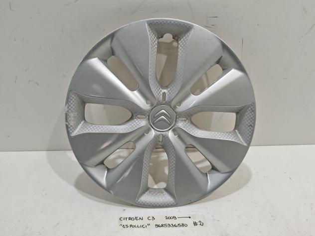 COPRI CERCHIO CITROEN C3 Serie 9685336580 R15 (0915) - Foto 2