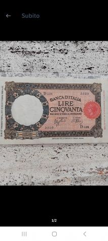 Carta Moneta in Lire 1930-1944 - Foto 8