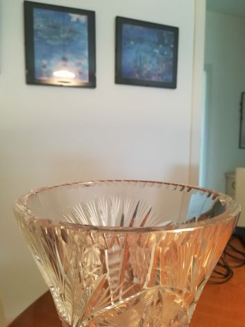 vaso portafiori vintage in cristallo - Foto 4