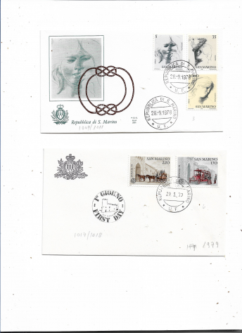 1964/1995 SAN MARINO N 80 FRANCOBOLLI USATI SU 28 BUSTE FDC - Foto 3