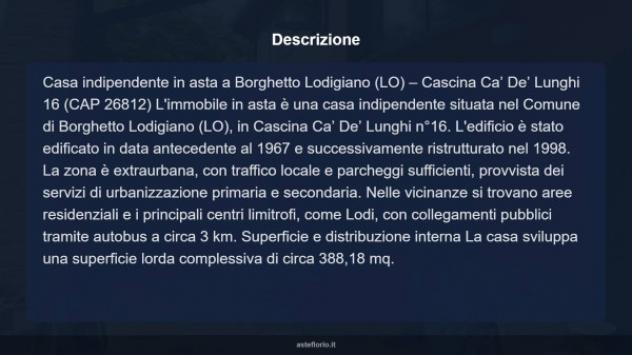 Immobile in asta di 388 m² con più di 5 locali in vendita a Borghetto Lodigiano - Foto 17