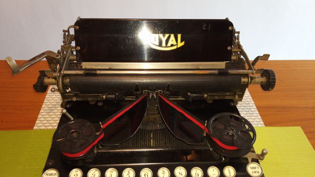 Macchina da scrivere, la mitica: "Royal N.5 Flatbed - 1918/1919" -  Made in USA - Foto 4