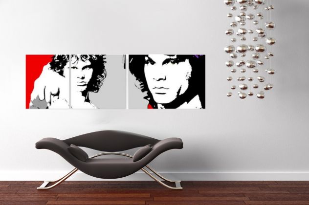Quadro Jim Morrison dipinto a mano pop art