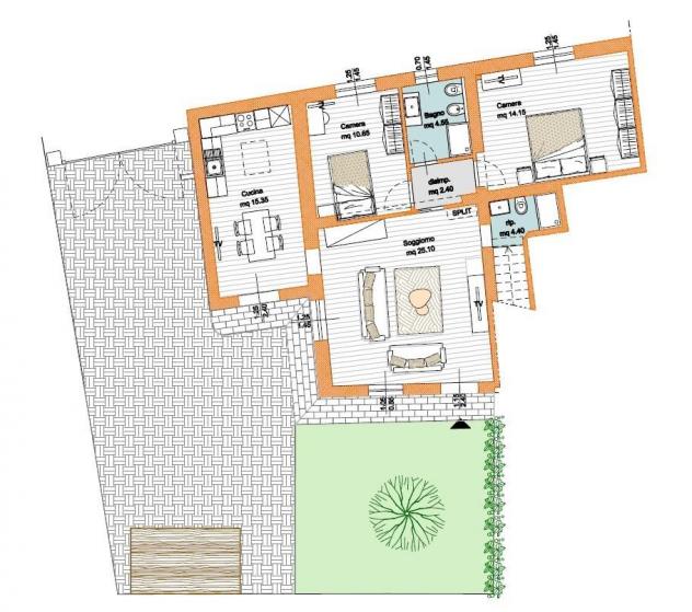 Appartamento in vendita a San Frediano a Settimo - Cascina 90 mq  Rif: 1257838