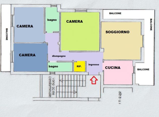 vendesi Volte Basse - Sovicille (SI) quadrilocale con giardino e garage