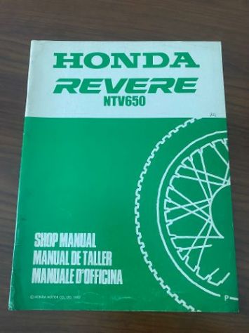 REVERE nt600 nt650 manuale officina manutenzione honda moto - Foto 4