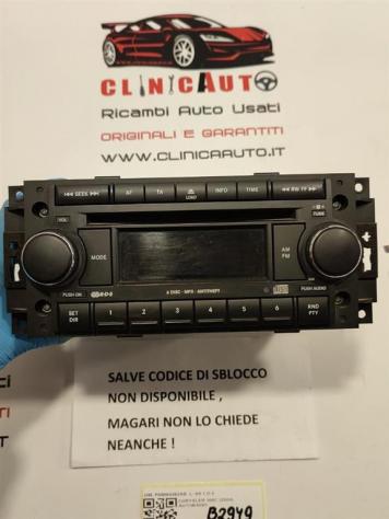 AUTORADIO CHRYSLER 300 C Berlina P05064363AB 642982 (04) - Foto 3