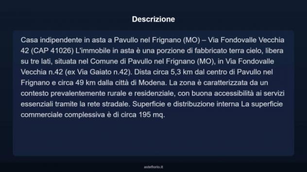 Immobile in asta di 195 m² con più di 5 locali in vendita a Pavullo nel Frignano - Foto 4