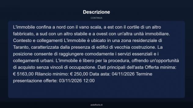 Immobile in asta di 40 m² in vendita a Taranto - Foto 6