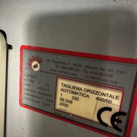 TAGLIERINA AUTOMATICA ORIZZONTALE USATA REVISIONATA - Foto 4