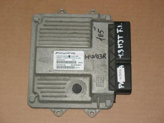 51871690 ECU FIAT PANDA 1.3 75HP 51871690 MJD 6F3.A5 HW04R 3459-A595