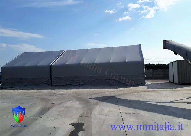 Agritunnel Tunnel a Gamba Dritta 8 x 20 x 5,12 mt. uso Industriale Rimessaggio - Foto 7