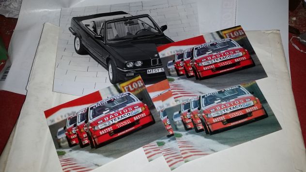 6 Cartoline/Foto auto anni 80
