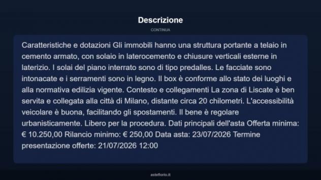 Immobile in asta di 35 m² in vendita a Liscate - Foto 10