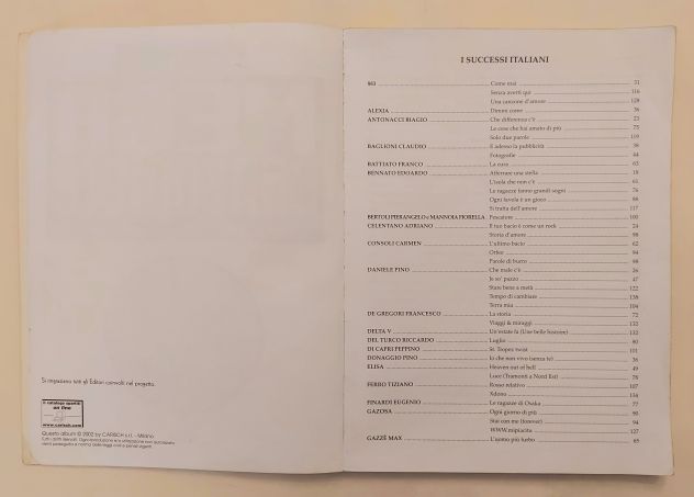 Nuovo Mega canzoniere 200 testi e accordi Ed.Carlsch, Milano 2002 - Foto 9