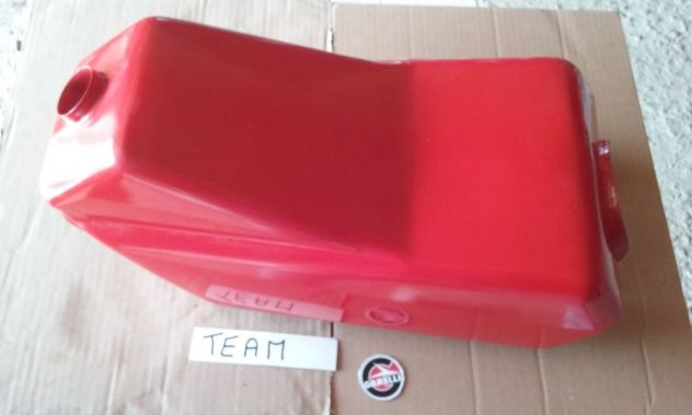 Serbatoio benzina carburante fuel tank rosso Garelli Team 50cc