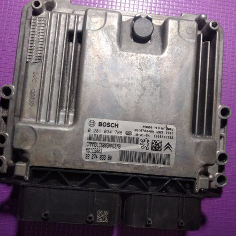ECU Peugeot 308 BOSCH 0281034708 9827483380 MD1CS003 9818703480 Centralina mot - Foto 6