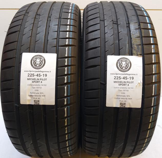 2 GOMME 225 45 19 MICHELIN A56760