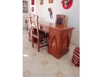 Grande Scrivania e Sedie Legno Massello Artigianato Toscano Pezzi Unici