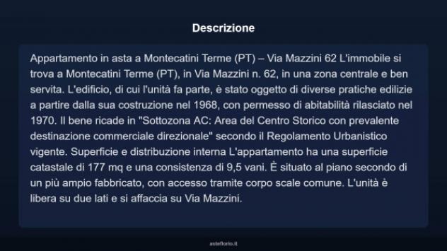 Immobile in asta di 177 m² con più di 5 locali in vendita a Montecatini-Terme - Foto 11