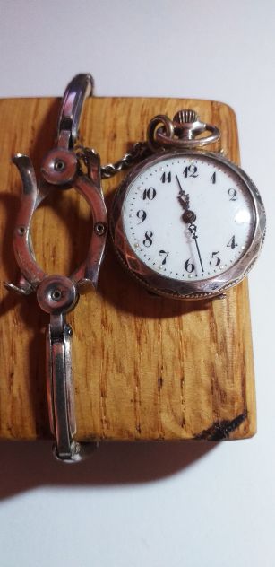 OROLOGIO CON PORTAOROLOGIO ANNI 1900-1920 - Foto 2