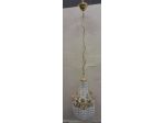 Lampadario In Ottone e Cristallo Vintage in stile impero a sospensione