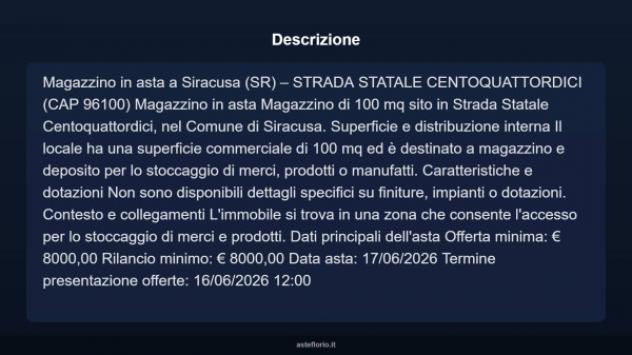 Immobile in asta di 100 m² in vendita a Siracusa - Foto 4