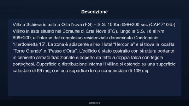 Immobile in asta di 89 m² con più di 5 locali in vendita a Orta Nova - Foto 4