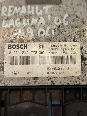 CENTRALINA MOTORE RENAULT Laguna Berlina 2° Serie 8200527713 0281012770 F9Q664 diesel 1870 (9801) - Foto 2