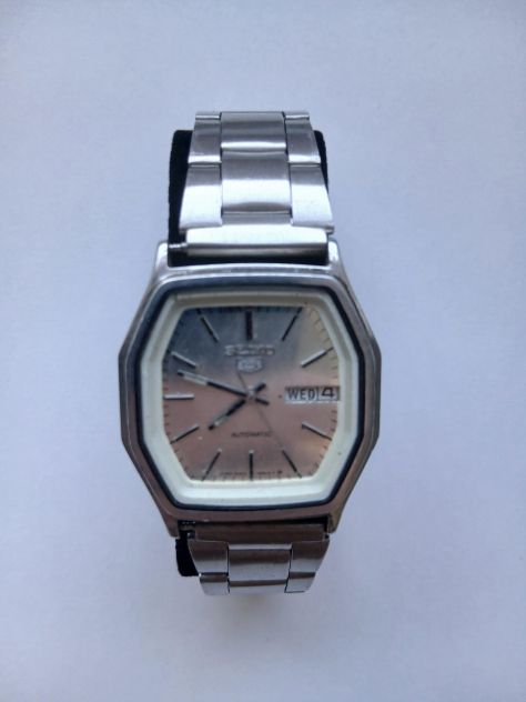 Seiko 5 Automatico Vintage RARO Cassa Esagonale – Quadrante Gradien - Foto 2